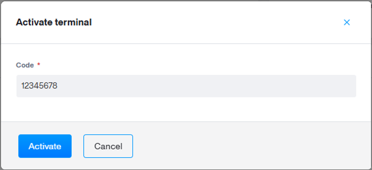 activate terminal form
