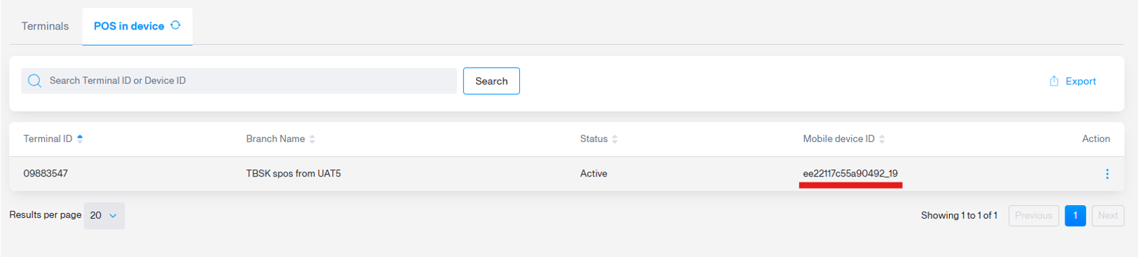pos in device