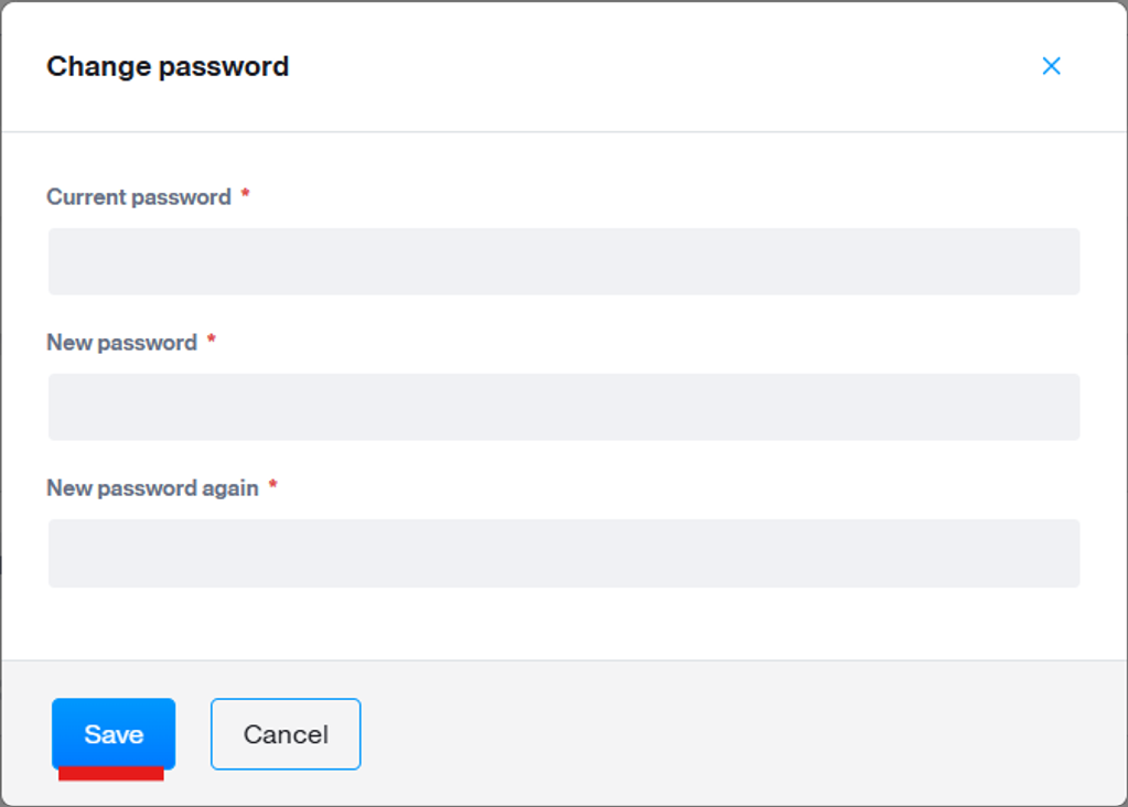change password