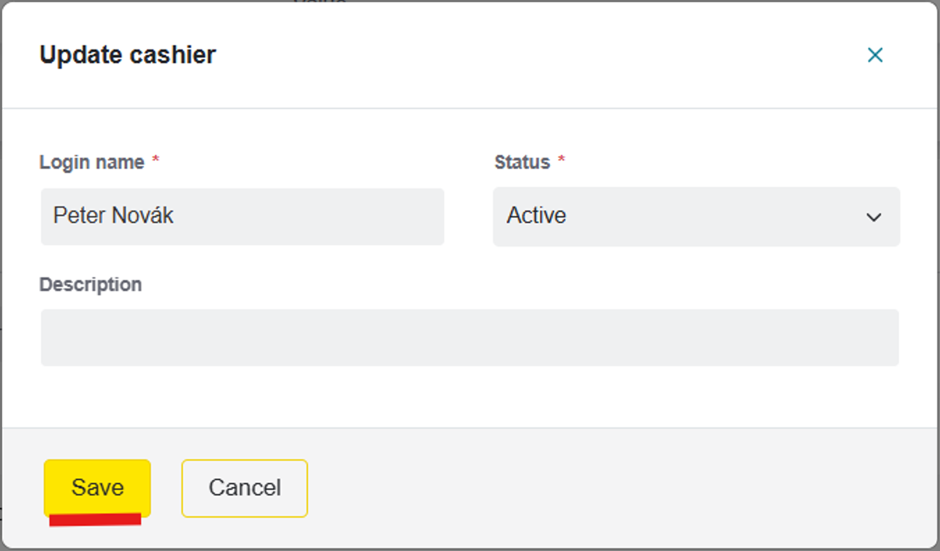 update form