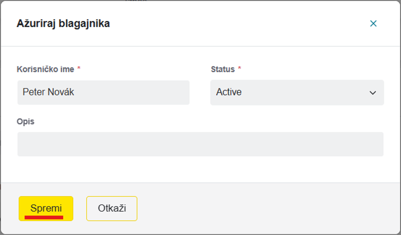 update form